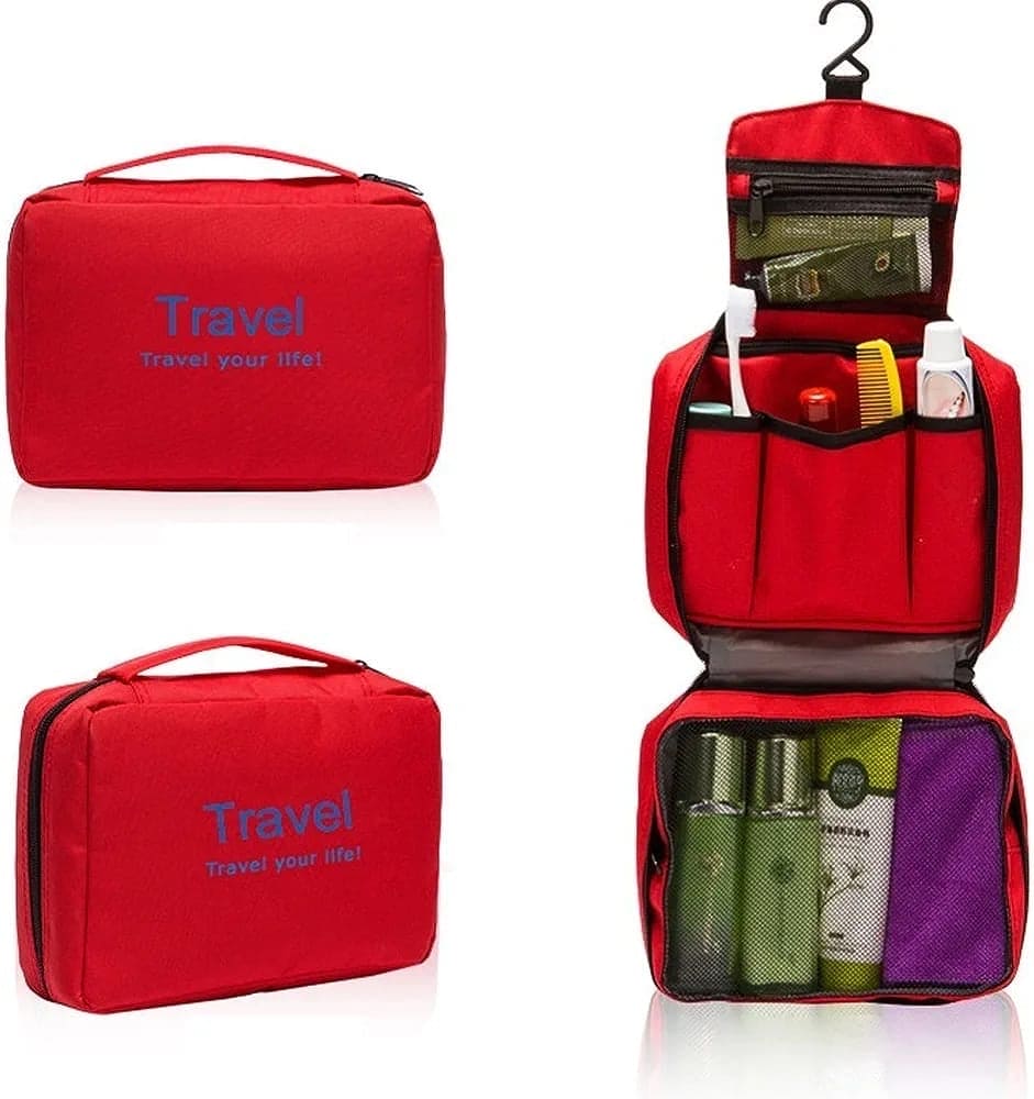 Travel Your Life Bag, Large Capacity Travel Wash Bag, Hanging Travel Storage Bag, Multifunction Storage Bag, Portable Travel Bag for Men and Women, Camping Wash Toiletry Bag, Multipurpose Mesh Pockets, Quirk Portable Travel Kit Travel Your Life Bag, Large Capacity Travel Wash Bag, Hanging Travel Storage Bag, Multifunction Storage Bag, Portable Travel Bag for Men and Women, Camping Wash Toiletry Bag, Multipurpose Mesh Pockets, Quirk Portable Travel Kit